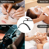 Half Moon PMU & Lash Ring Light for Salon – Black/White