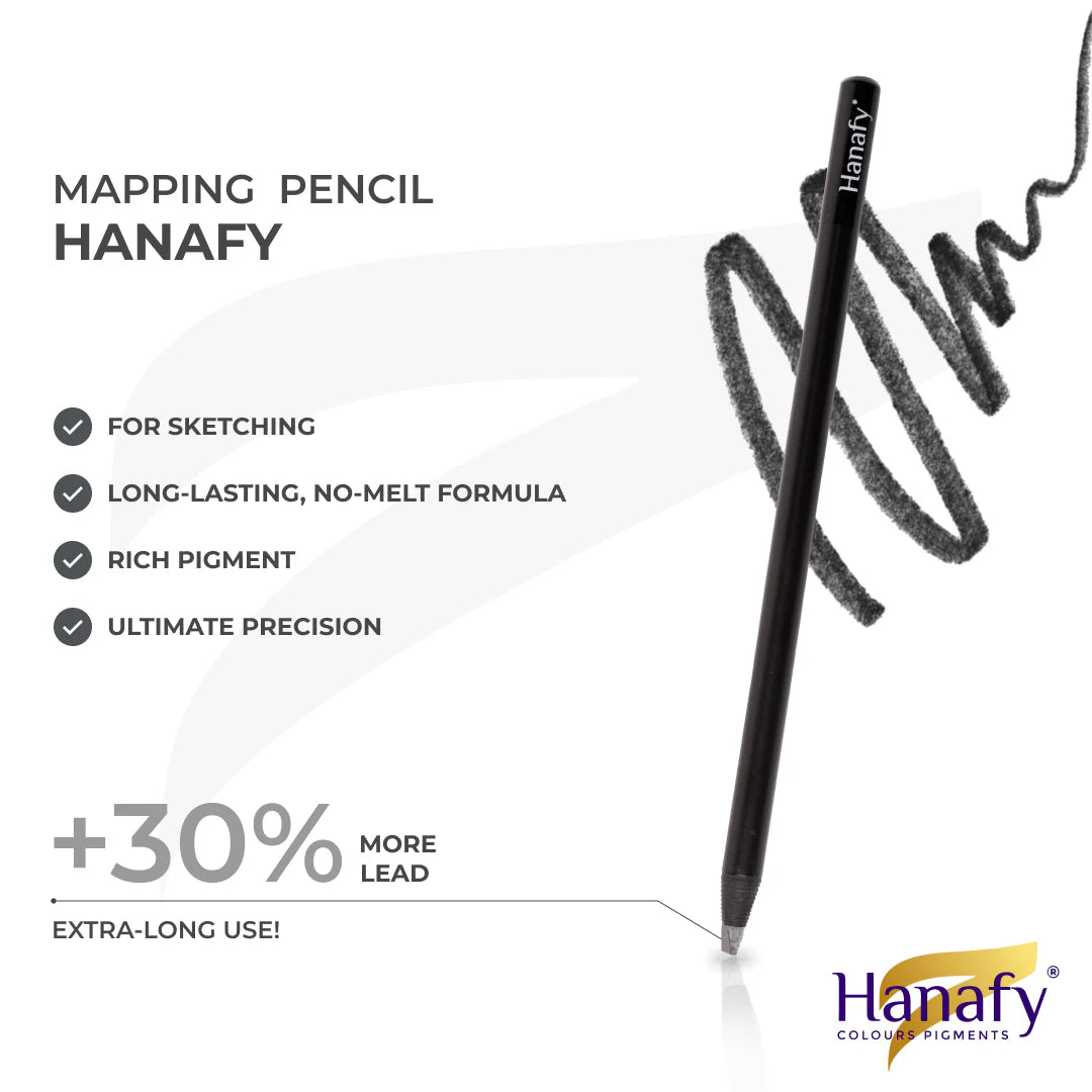 Hanafy black mapping pencil and black stroke sample