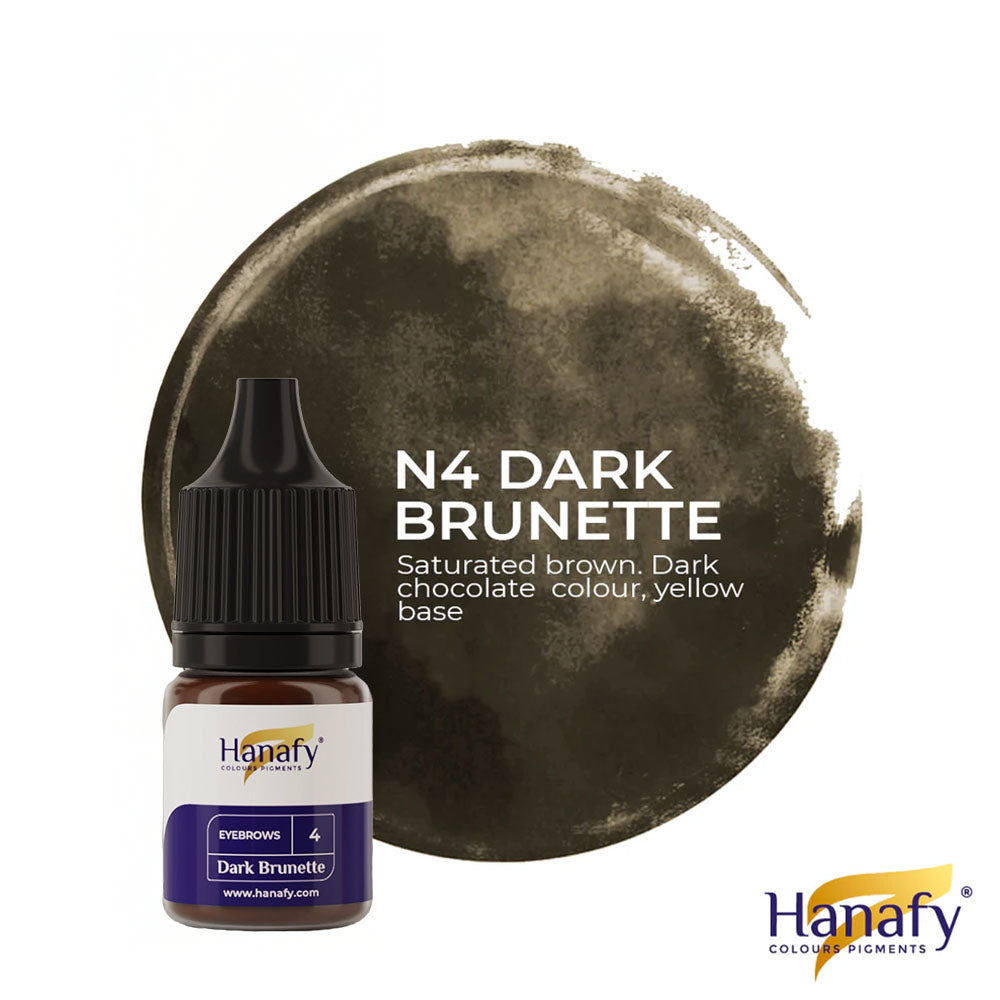 Hanafy Eyebrows N4 Dark Brunette – PMUHub Shop