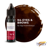 Hanafy Eyes & Brows N4 Alexandria Pigment – bottle and color swatch