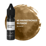 Hanafy Hairstrokes N1 Blonde Brow Pigment – bottle and color swatch