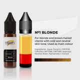 Hanafy Hairstrokes N1 Blonde Brow Pigment – color composition and shade information