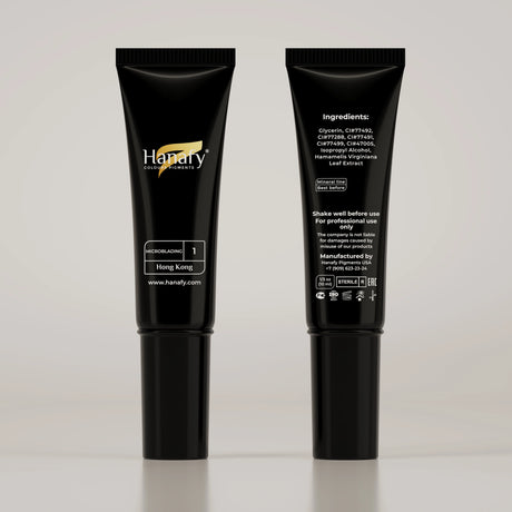 Hanafy Microblading N1 Hong Kong Brow Pigment – tube front and back labels