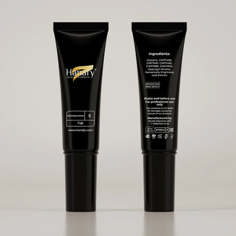 Hanafy Microblading N5 Fuji Brow Pigment – tube front and back labels