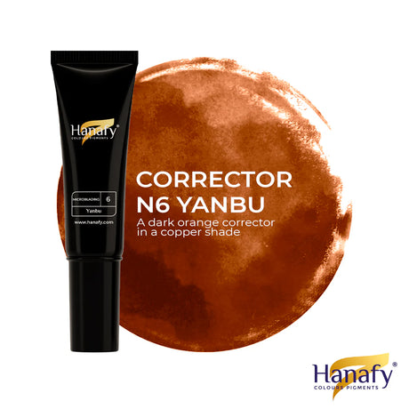 Hanafy Microblading N6 Yanbu Corrector – tube and color swatch