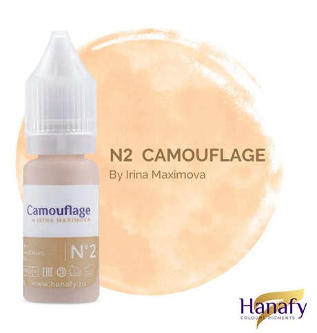 Hanafy N2 Austin Camouflage Pigment – bottle and color swatch