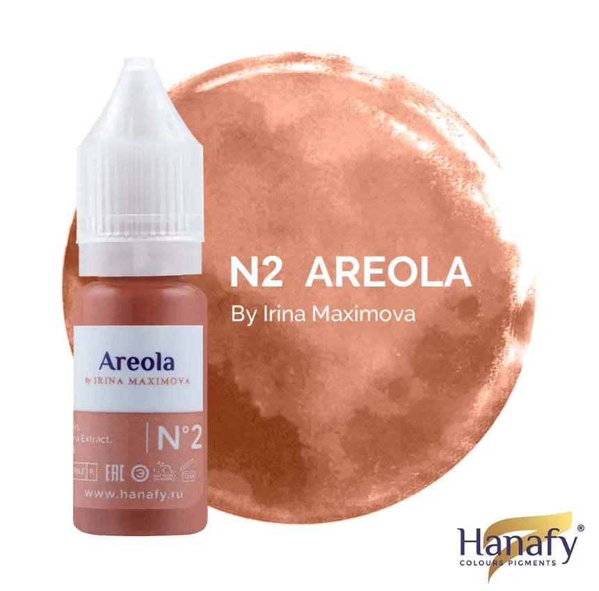 Hanafy N2 Riga Areola Pigment – bottle and color swatch