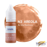 Hanafy N3 Innsbruck Areola Pigment – bottle and color swatch