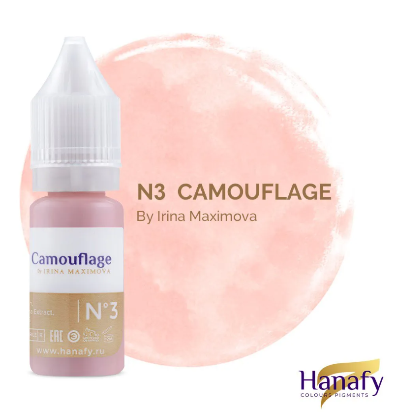 Hanafy N3 Xalapa Camouflage Pigment – bottle and color swatch