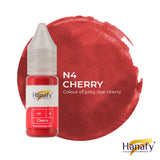 Hanafy N4 Cherry Lip Pigment – bottle and color swatch