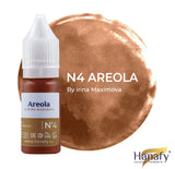 Hanafy N4 Nagoya Areola Pigment – bottle and color swatch
