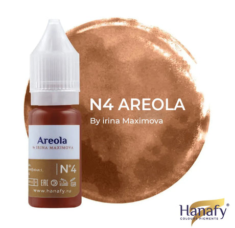 Hanafy N4 Nagoya Areola Pigment – bottle and color swatch