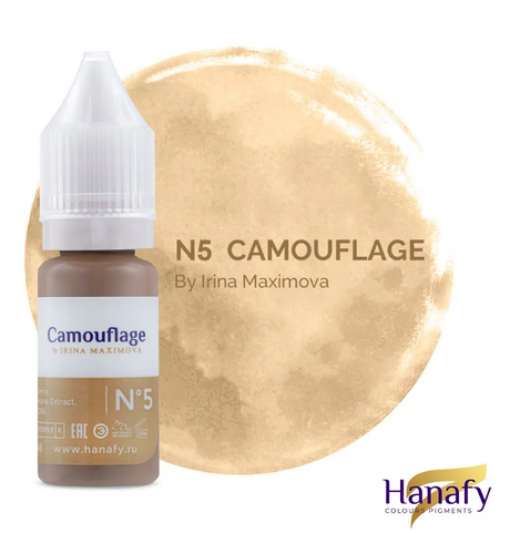 Hanafy N5 Malmö Camouflage Pigment – bottle and color swatch