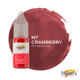Hanafy N7 Cranberry Lip Pigment – bottle and color swatch