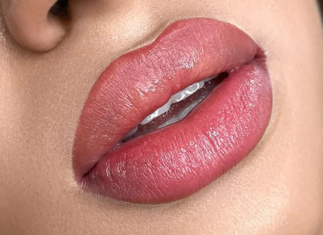 Hanafy N8 Red Earth Lip Pigment – lip color application example
