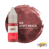 Hanafy N9 Soft Beige Lip Pigment – bottle and color swatch