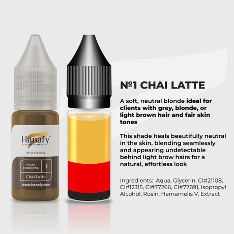 Hanafy Pulse N1 Chai Latte Brow Pigment – color composition and shade information