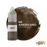 Hanafy Pulse N5 Americano Brow Pigment – bottle and color swatch