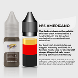Hanafy Pulse N5 Americano Brow Pigment – color composition and shade information