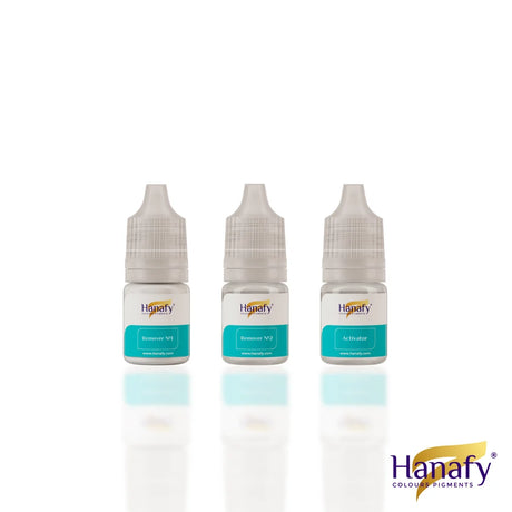 Hanafy Removers Set, three 5 ml bottles