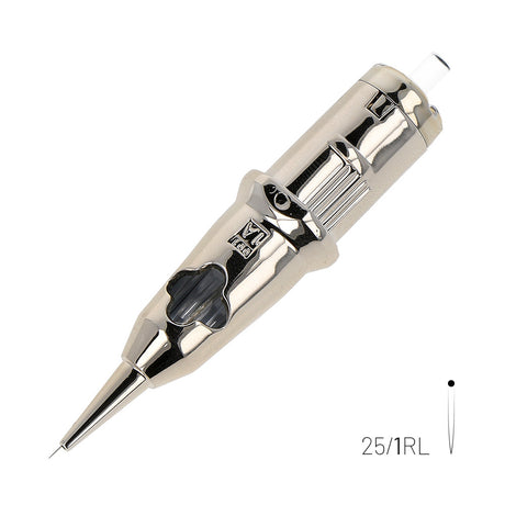 Kwadron Optima Gold Round Liner - Long Taper, 1 needle, 0.25 mm — Box of 20