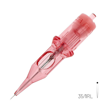 Kwadron Optima Round Liner - Long Taper, 1, 0.35 mm — Box of 20