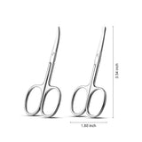 Professional Facial Hair Grooming Scissors for PMU Artists (2pcs)