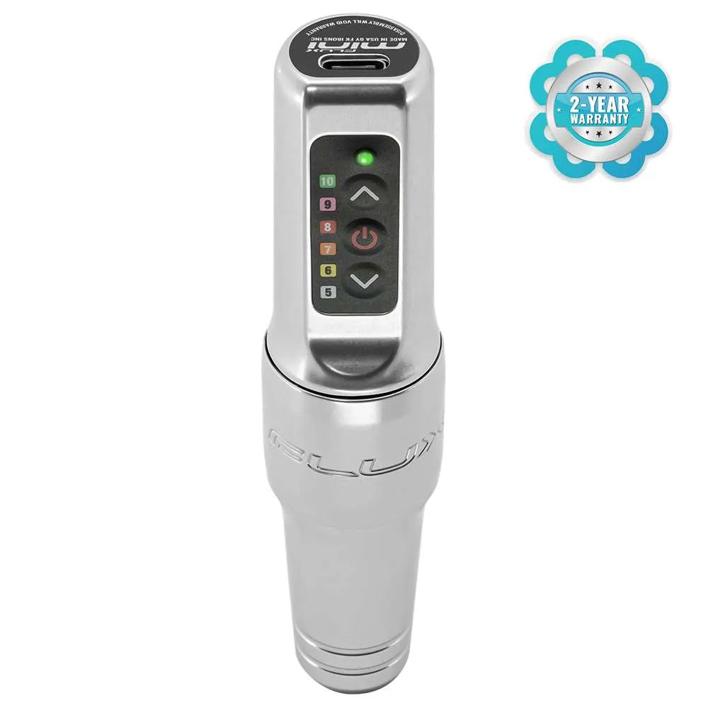 Máquina de masaje PMU inalámbrica Flux Mini Silver 3.0 Stroke de Microbeau 