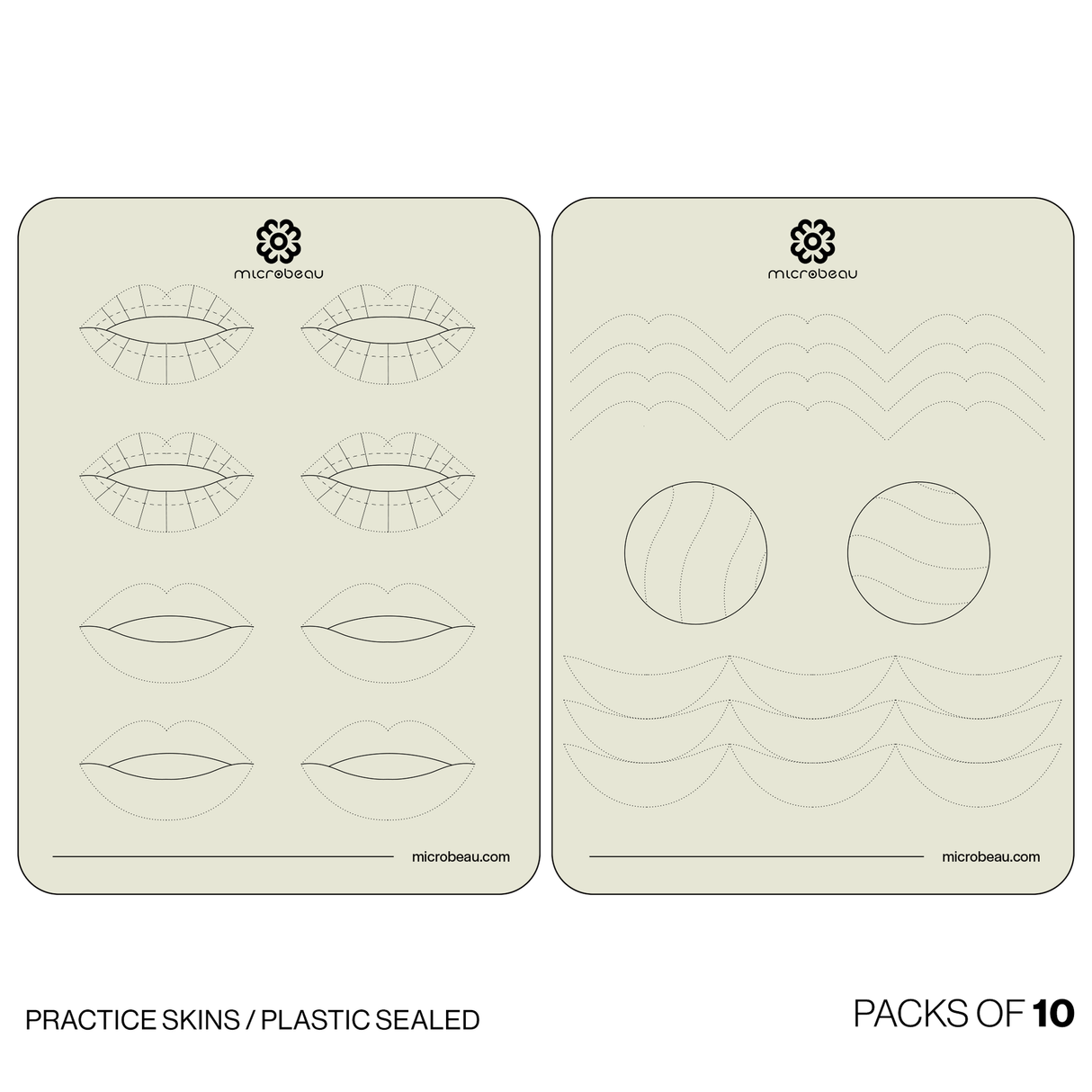 Microbeau Lip Practice Skins (10 pcs)