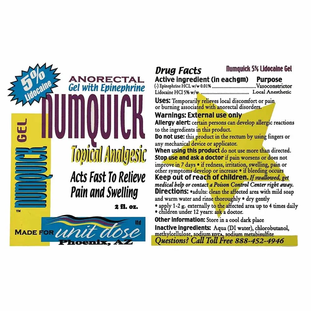 NumQuick Topical Numbing Gel