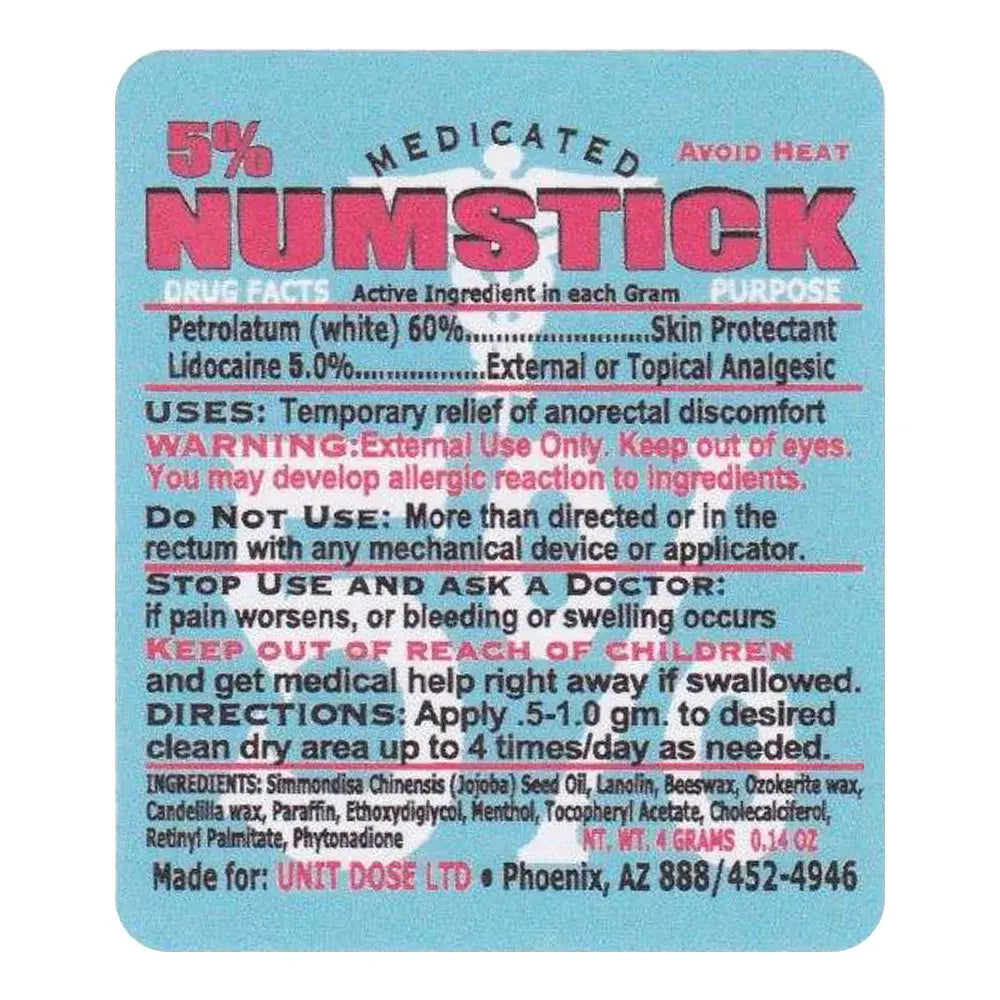 Anestésico tópico con lidocaína NumSTICK 