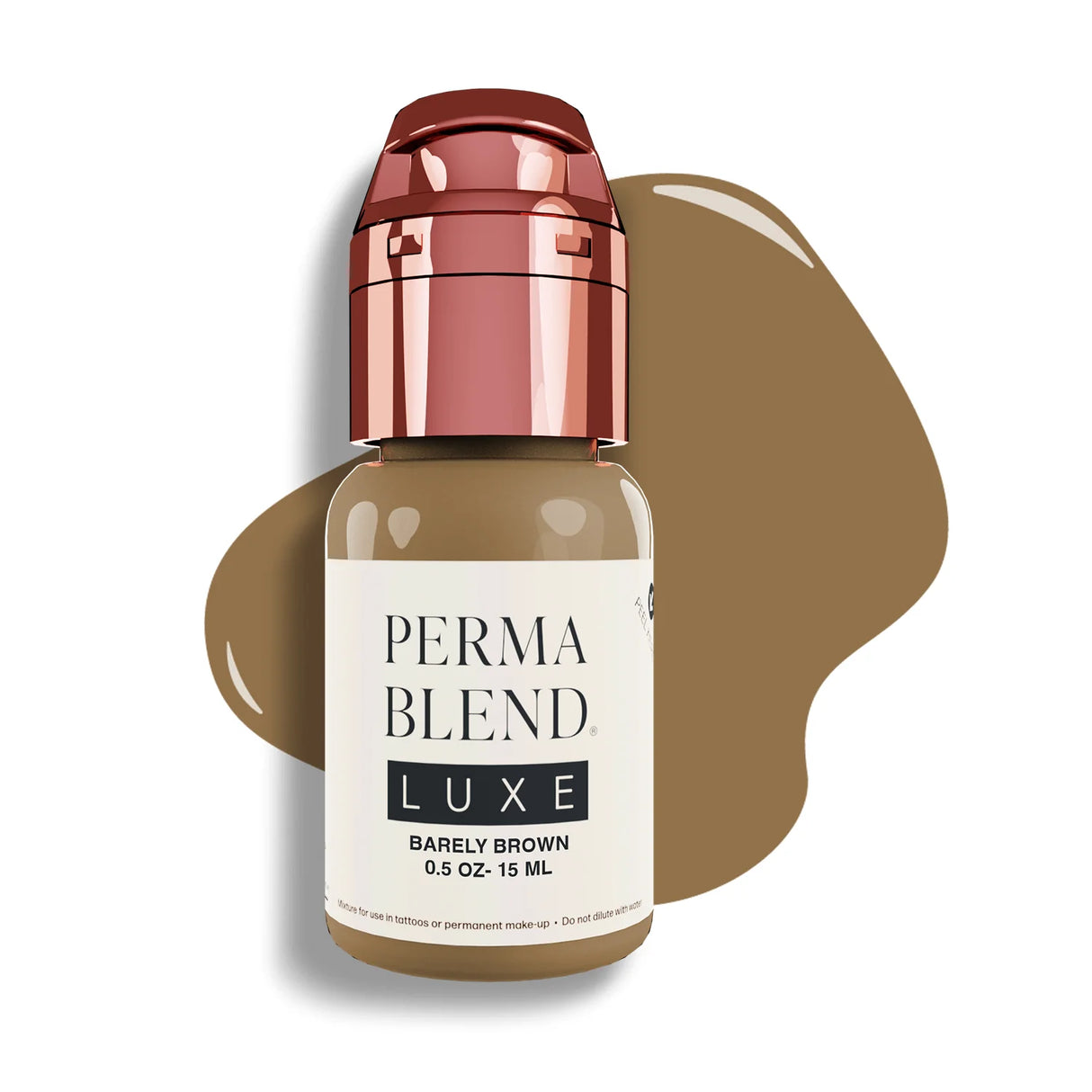 Barely Brown LUXE Perma Blend Pigment - Ink for Microblading & Eyebrow Permanent Makeup 0.5 oz