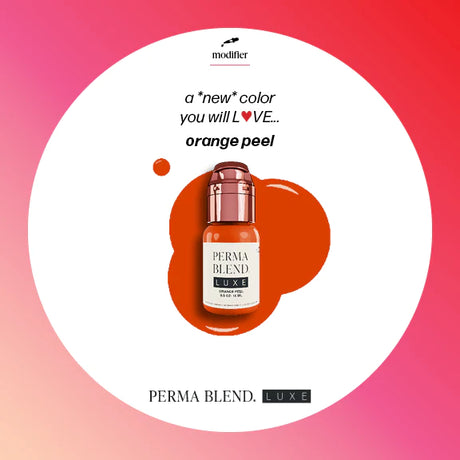 Orange Peel LUXE Perma Blend - Shade Modifier for Lip & Brow PMU Ink 0.5 oz (15 ml)