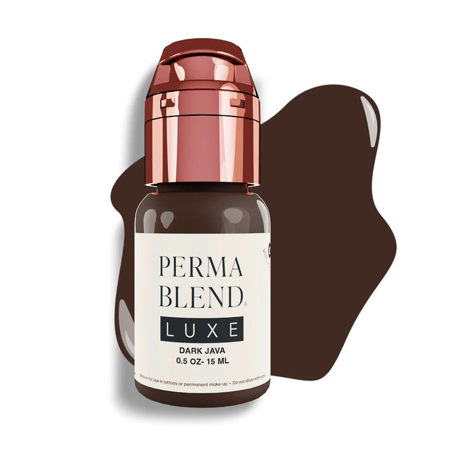 Dark Java LUXE Perma Blend Pigment - Ink for Microblading & Eyebrow Permanent Makeup 0.5 oz