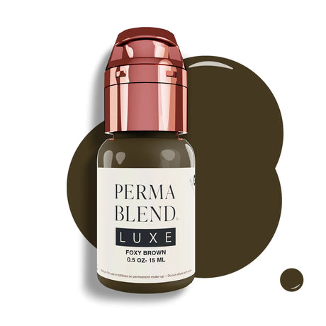 Foxy Brown LUXE Perma Blend Pigment - Ink for Microblading & Eyebrow Permanent Makeup 0.5 oz