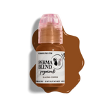 Perma Blend Blazing Copper Pigment is a medium opacity, orange-skewed brown microblading and eyebrow tattoo ink ideal for your brunettes