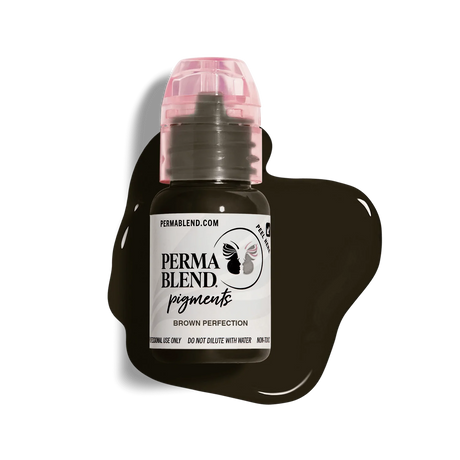 Perma Blend Brown Perfection Pigment is a brown pigment for eyebrows that always looks neutral brown with any skin tone