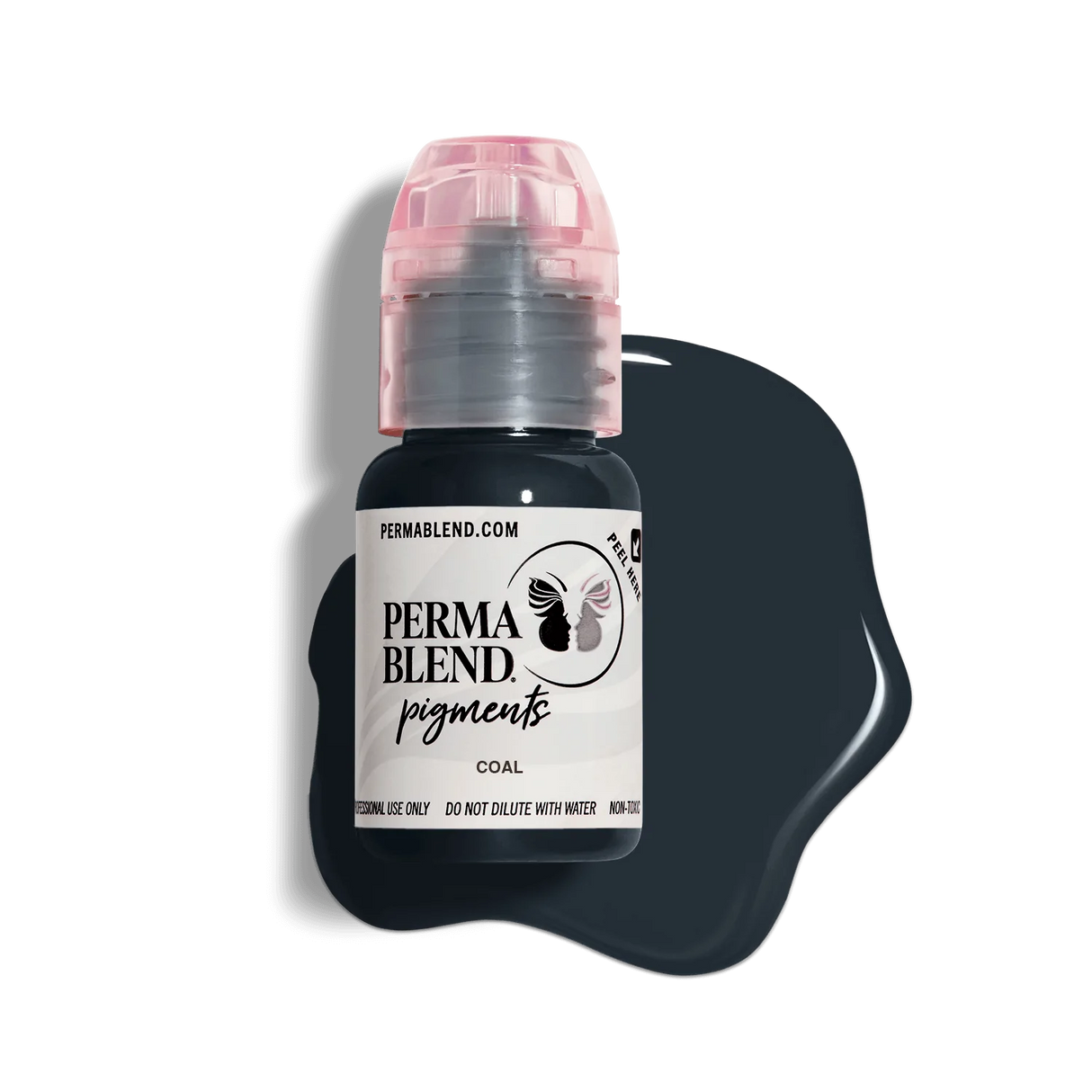 Perma Blend Coal Pigment is a cool, dark gray permanent eyeliner pigment.