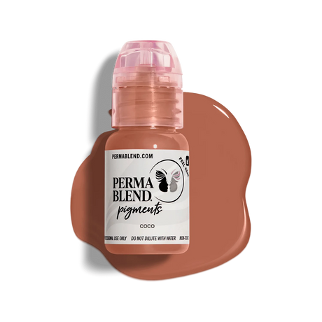 Perma Blend Coco Pigment is a brown/pink lip blush pigment