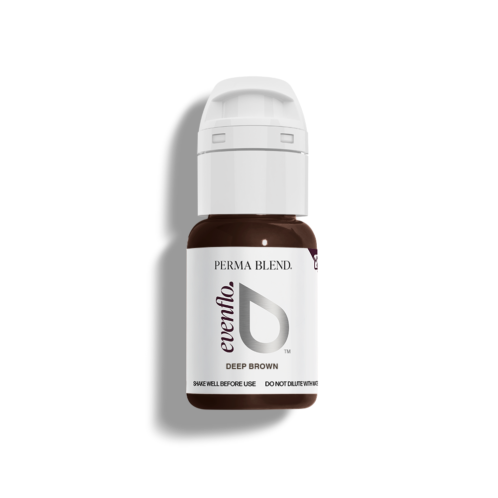 Perma Blend Evenflo Classic Deep Brown pigment, 15 ml bottle