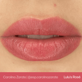 Lip permanent makeup example using Perma Blend Evenflo Classic Lulu's Rosé pigments