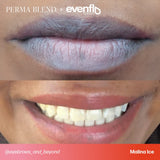 Lip permanent makeup example using Perma Blend Evenflo Classic Malina Ice pigments