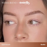 Brow permanent makeup example using Perma Blend Evenflo LUXE Bonita pigments
