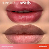 Lip permanent makeup example using Perma Blend Evenflo LUXE Naturalista pigments