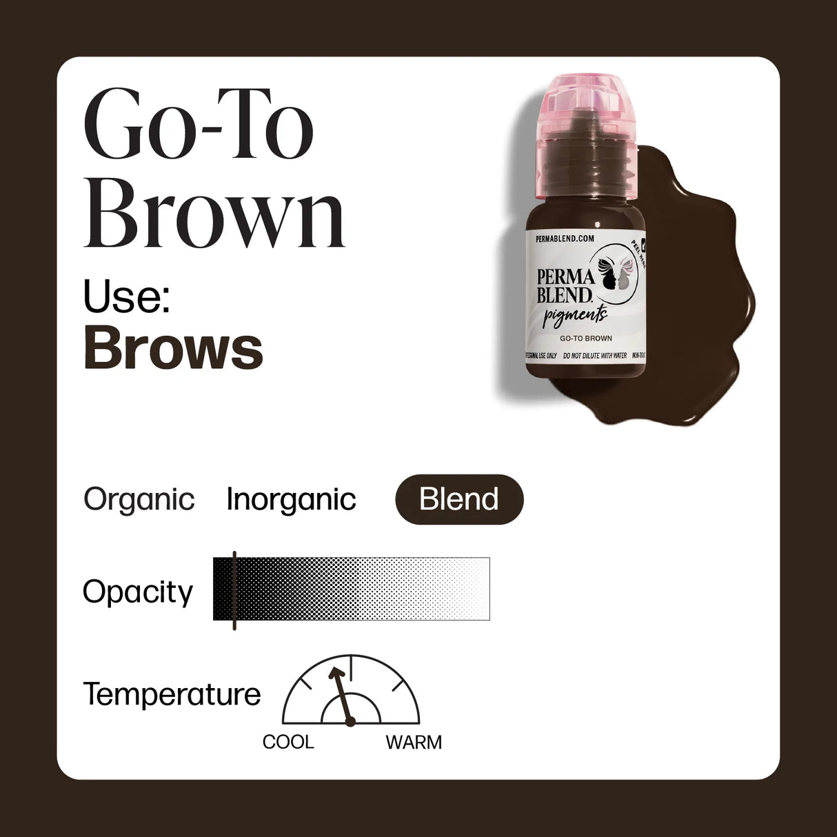 Perma Blend Go-To Brown Pigment opacity