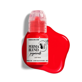 Perma Blend Lady Bug Pigment is red based orange lip tattoo pigment.