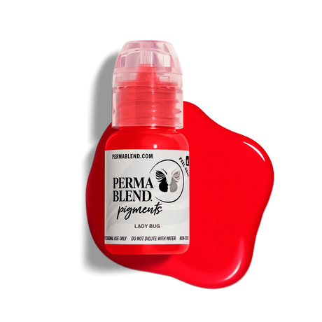 Perma Blend Lady Bug Pigment is red based orange lip tattoo pigment.