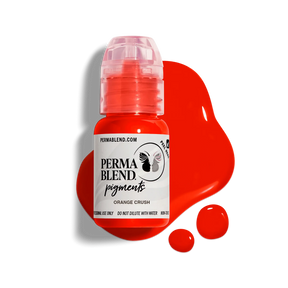 Perma Blend Orange Crush Pigment is a straight orange lip tattoo color