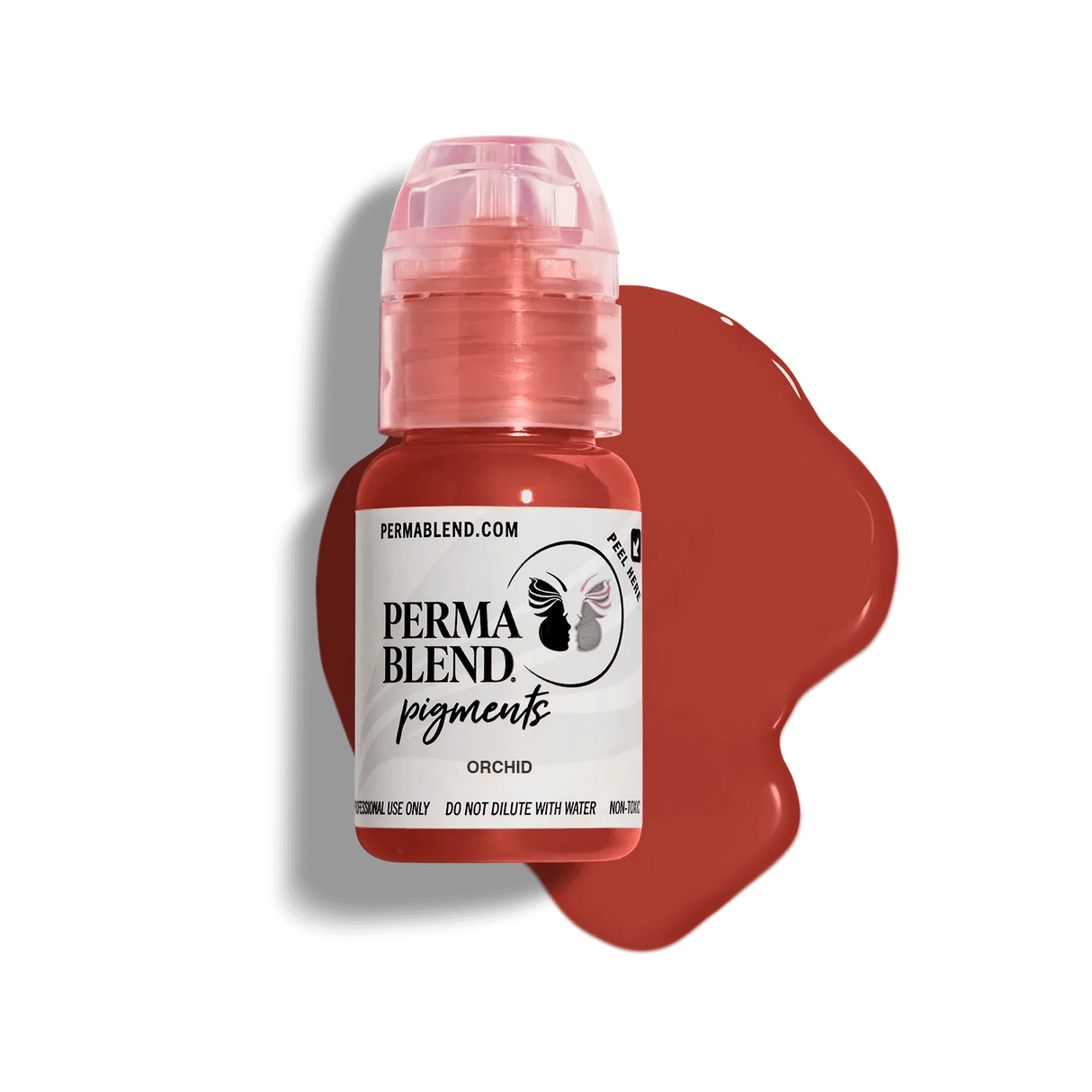 Perma Blend Orchid Pigment is a brick red lip tattoo pigment