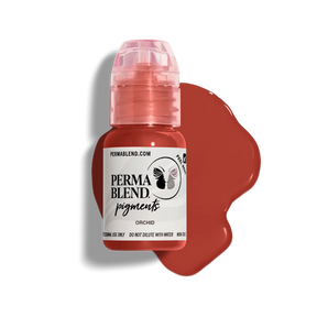Perma Blend Orchid Pigment is a brick red lip tattoo pigment